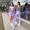 Calza Larga Mujer Diseño Amazona Lila - Imagen 2