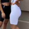 Calza Biker Mujer Diseño Basic Blanco - Imagen 2