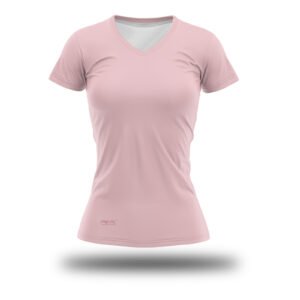 Remera Mujer Pro Fit Escote V Rosa