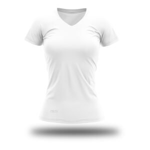 Remera Mujer Pro Fit Escote V Blanco