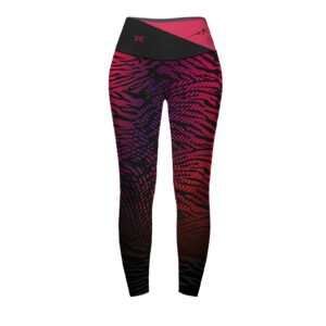 Calza Larga Mujer Tiger Design Rojo