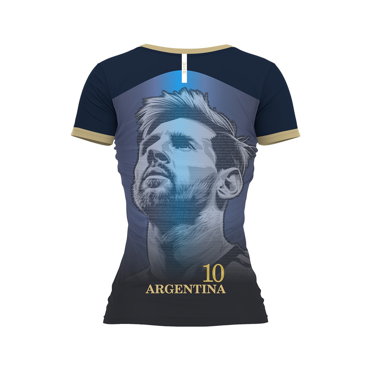 Camiseta Argentina Mujer Diseño Mundial 2026 Azul - Imagen 3