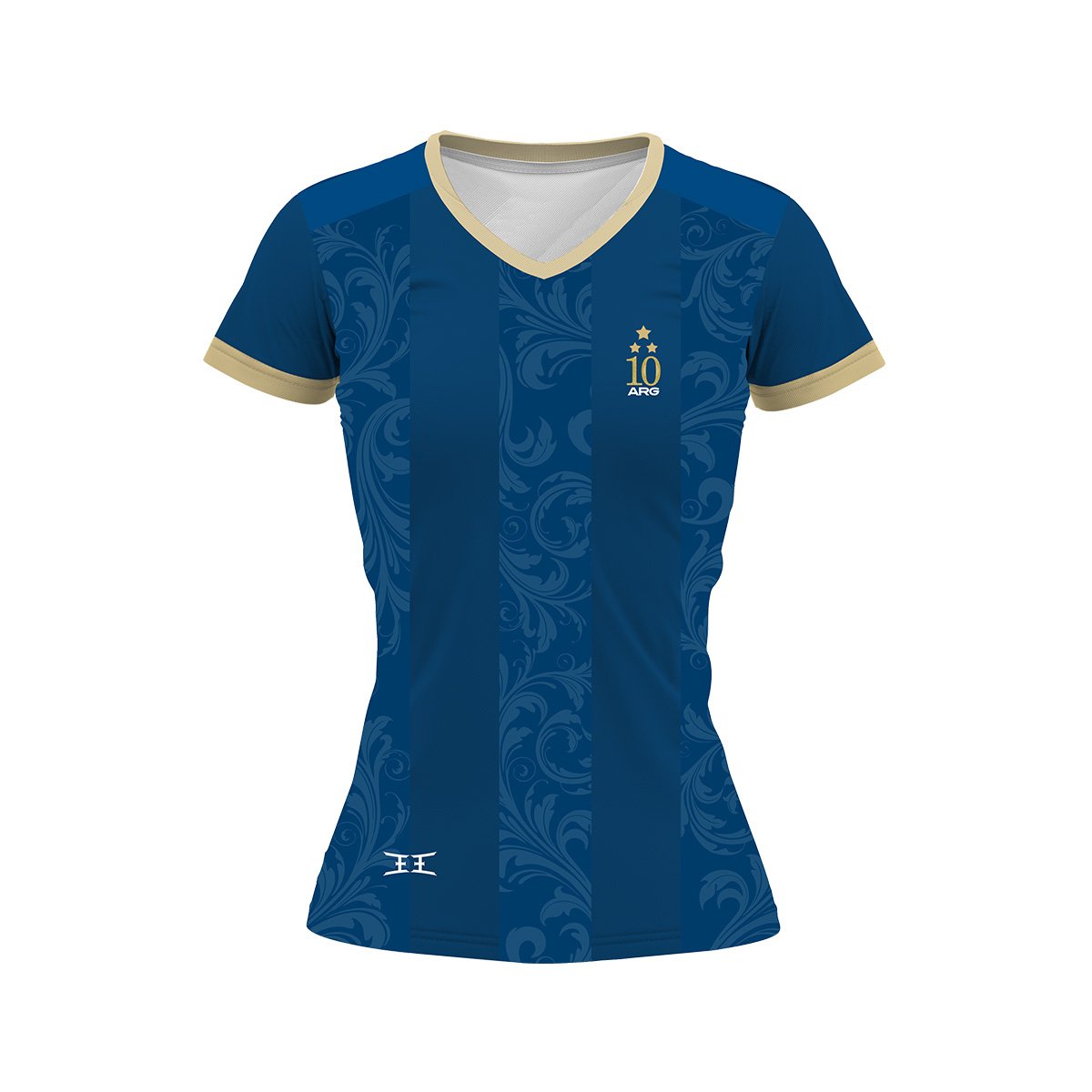 Camiseta Argentina Mujer Diseño Mundial 2026 Azul - Imagen 2