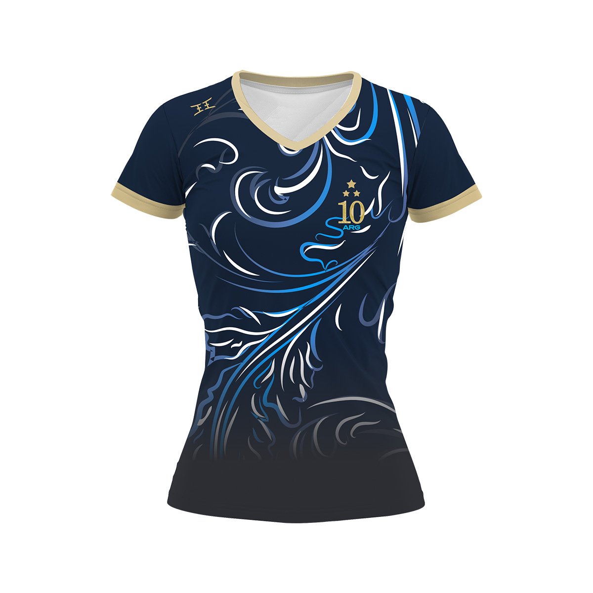 Camiseta Argentina Mujer Diseño Mundial 2026 Azul - Imagen 2