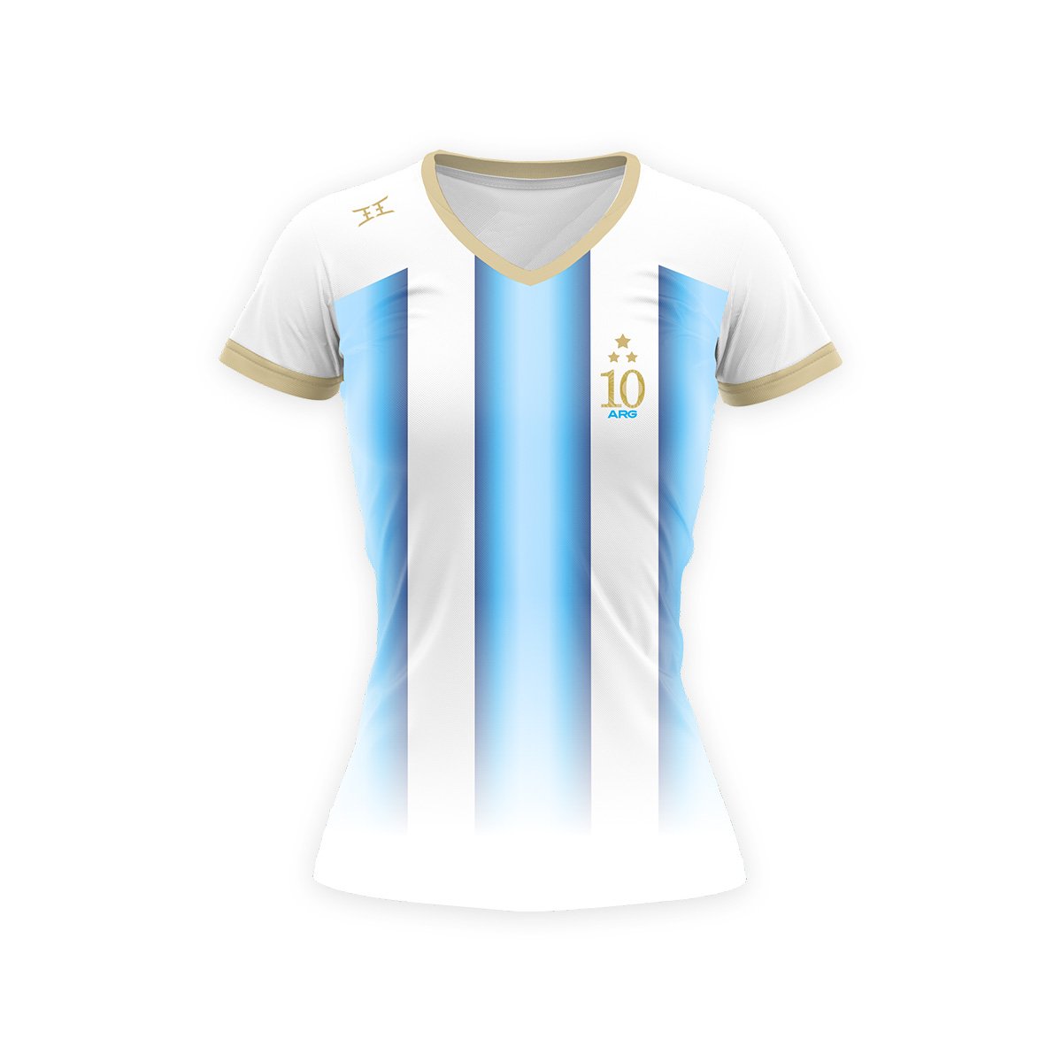Camiseta Argentina Mujer Diseño Mundial 2026 Celeste - Imagen 2