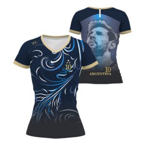 Camiseta Argentina Mujer Diseño Mundial 2026 Azul